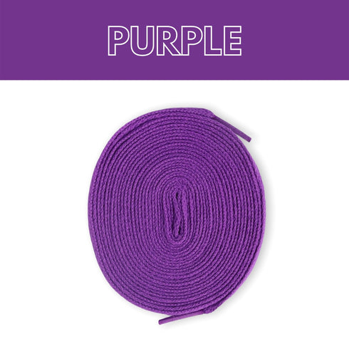 Jordan 1 Laces Basics Flat Thin - Purple Laces